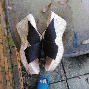 Life Stride cork bottom slip-ons